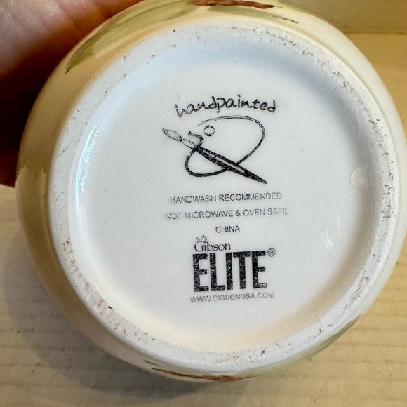 Gibson Designs PALM COURT GIDPAC Sugar Bowl & Lid Green Palm Tree Green Trim - Picture 8 of 12